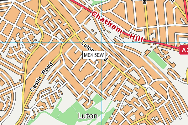 ME4 5EW map - OS VectorMap District (Ordnance Survey)