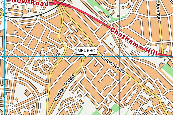 ME4 5HQ map - OS VectorMap District (Ordnance Survey)