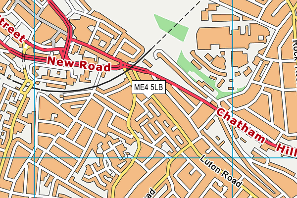 ME4 5LB map - OS VectorMap District (Ordnance Survey)