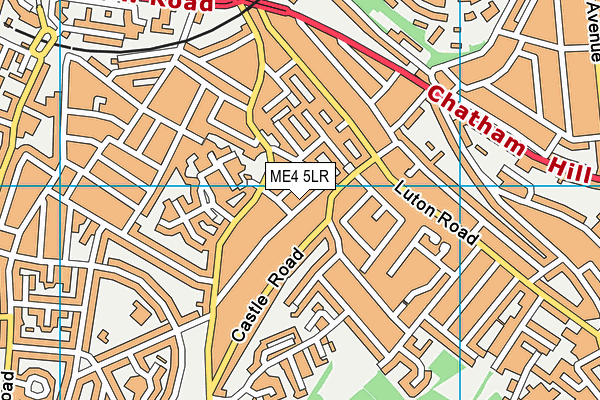 ME4 5LR map - OS VectorMap District (Ordnance Survey)