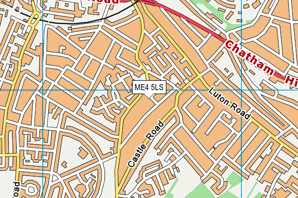ME4 5LS map - OS VectorMap District (Ordnance Survey)