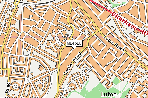 ME4 5LU map - OS VectorMap District (Ordnance Survey)
