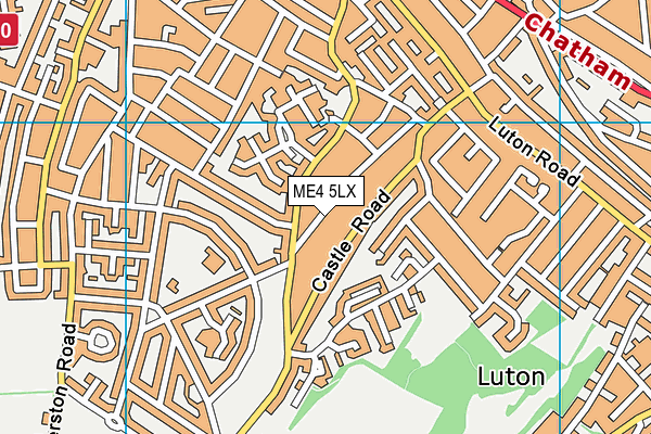 ME4 5LX map - OS VectorMap District (Ordnance Survey)