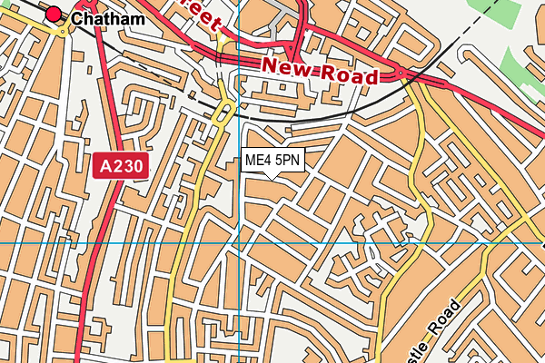 ME4 5PN map - OS VectorMap District (Ordnance Survey)