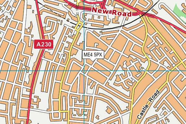 ME4 5PX map - OS VectorMap District (Ordnance Survey)