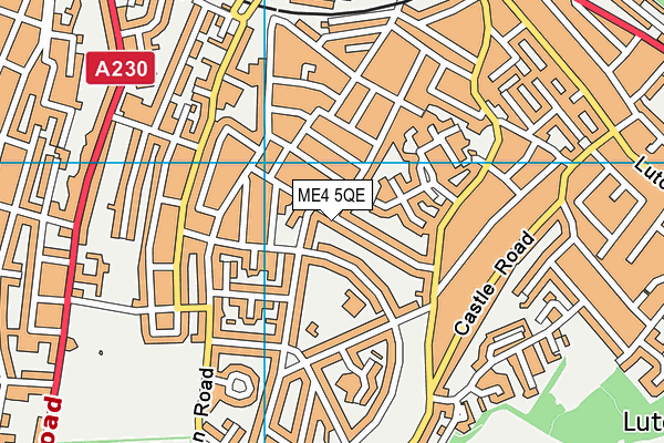ME4 5QE map - OS VectorMap District (Ordnance Survey)