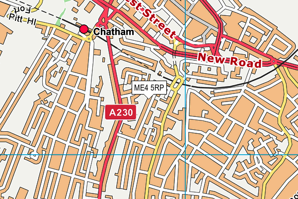 ME4 5RP map - OS VectorMap District (Ordnance Survey)