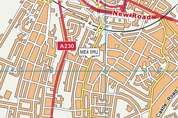 ME4 5RU map - OS VectorMap District (Ordnance Survey)