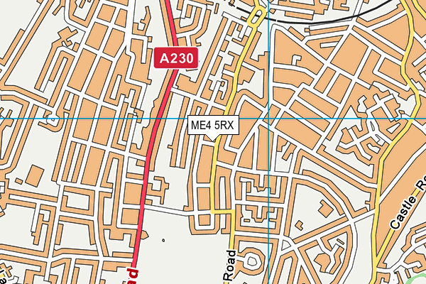 ME4 5RX map - OS VectorMap District (Ordnance Survey)