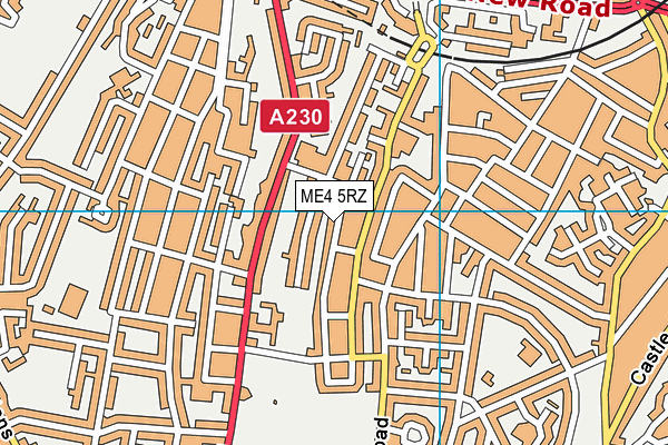 ME4 5RZ map - OS VectorMap District (Ordnance Survey)