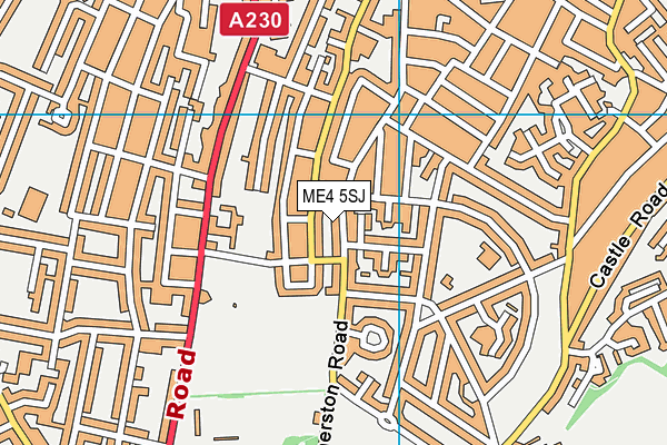 ME4 5SJ map - OS VectorMap District (Ordnance Survey)