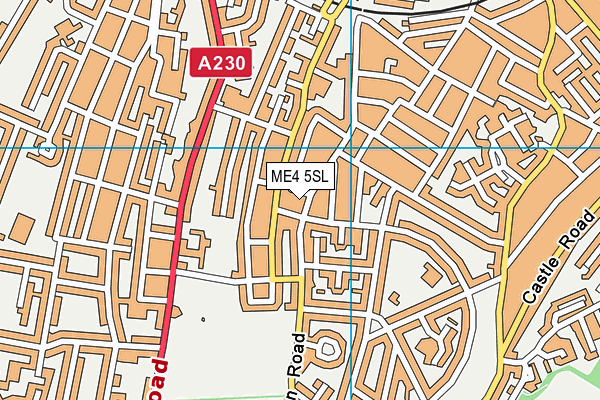 ME4 5SL map - OS VectorMap District (Ordnance Survey)