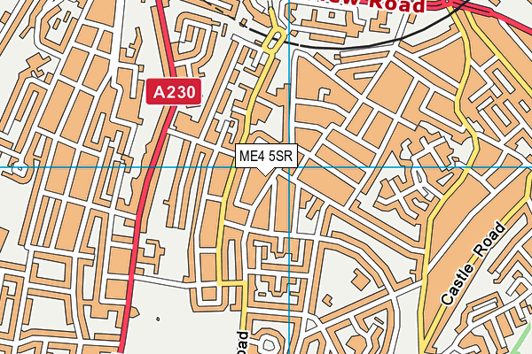 ME4 5SR map - OS VectorMap District (Ordnance Survey)