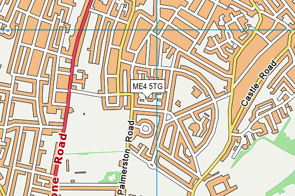 ME4 5TG map - OS VectorMap District (Ordnance Survey)