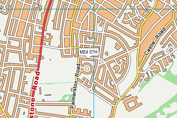 ME4 5TH map - OS VectorMap District (Ordnance Survey)