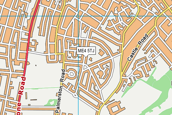 ME4 5TJ map - OS VectorMap District (Ordnance Survey)