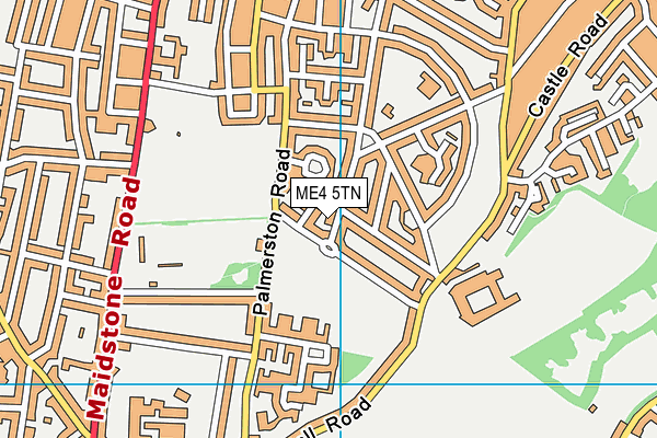 ME4 5TN map - OS VectorMap District (Ordnance Survey)