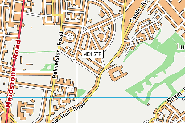 ME4 5TP map - OS VectorMap District (Ordnance Survey)