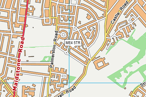 ME4 5TR map - OS VectorMap District (Ordnance Survey)