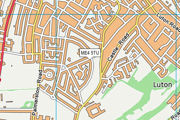 ME4 5TU map - OS VectorMap District (Ordnance Survey)