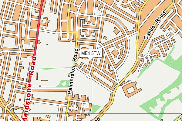 ME4 5TW map - OS VectorMap District (Ordnance Survey)