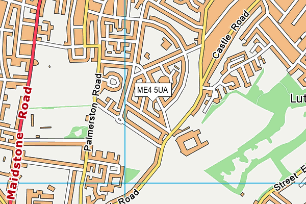 ME4 5UA map - OS VectorMap District (Ordnance Survey)