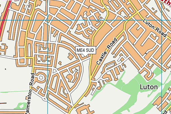 ME4 5UD map - OS VectorMap District (Ordnance Survey)