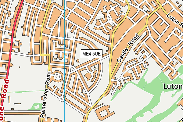 ME4 5UE map - OS VectorMap District (Ordnance Survey)