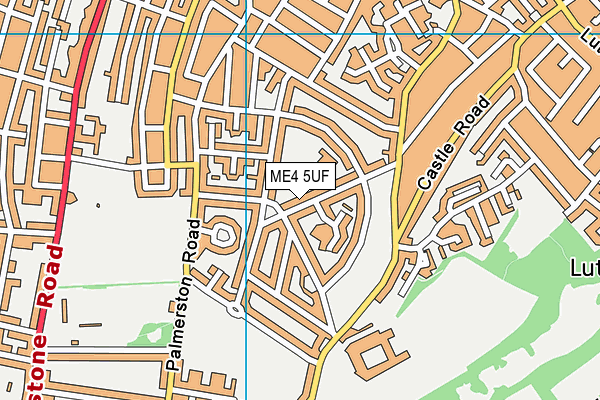 ME4 5UF map - OS VectorMap District (Ordnance Survey)