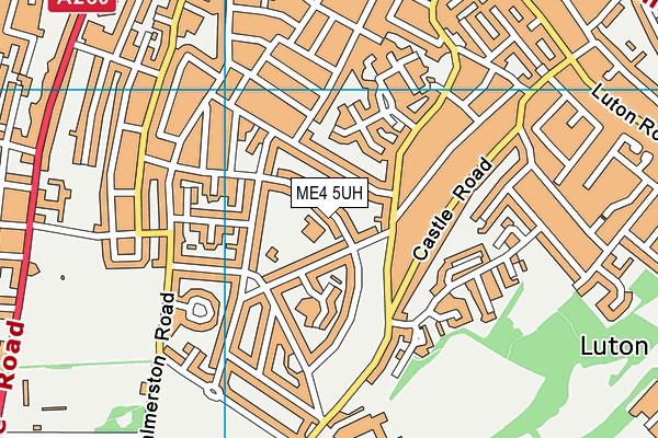 ME4 5UH map - OS VectorMap District (Ordnance Survey)
