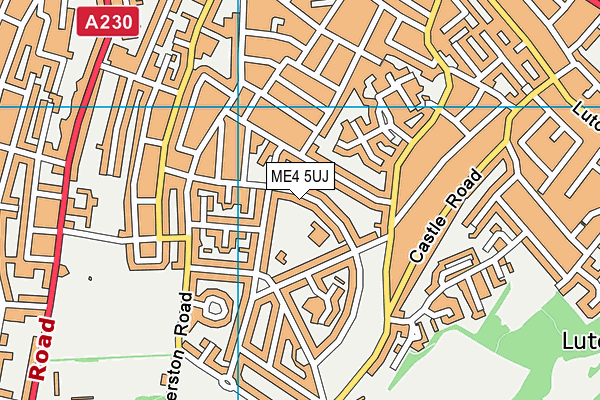 ME4 5UJ map - OS VectorMap District (Ordnance Survey)