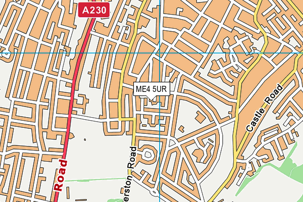 ME4 5UR map - OS VectorMap District (Ordnance Survey)