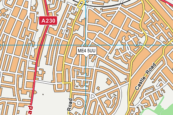 ME4 5UU map - OS VectorMap District (Ordnance Survey)