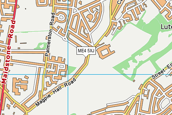 ME4 5XJ map - OS VectorMap District (Ordnance Survey)