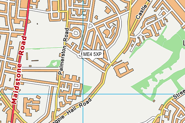 ME4 5XP map - OS VectorMap District (Ordnance Survey)