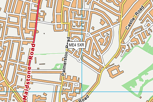 ME4 5XR map - OS VectorMap District (Ordnance Survey)