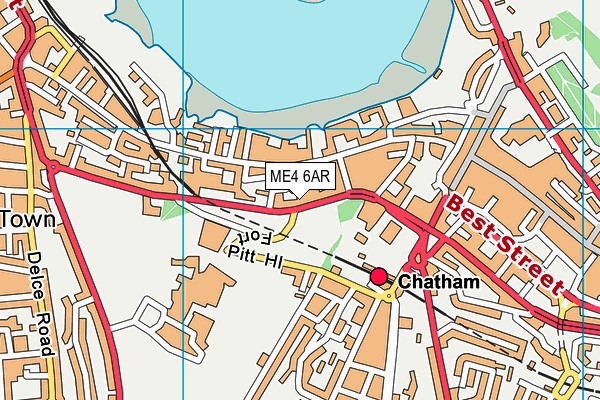 ME4 6AR map - OS VectorMap District (Ordnance Survey)