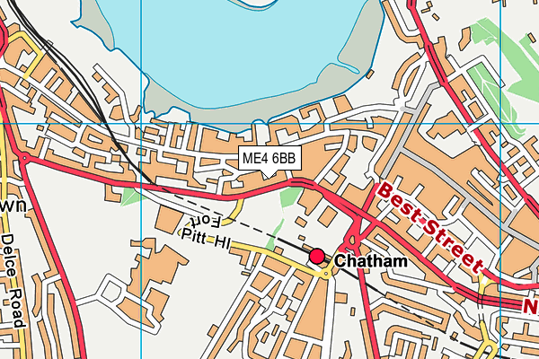 ME4 6BB map - OS VectorMap District (Ordnance Survey)
