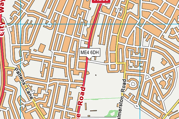 ME4 6DH map - OS VectorMap District (Ordnance Survey)