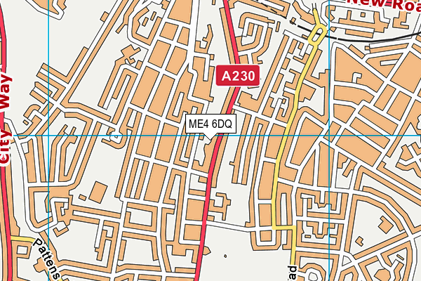 ME4 6DQ map - OS VectorMap District (Ordnance Survey)