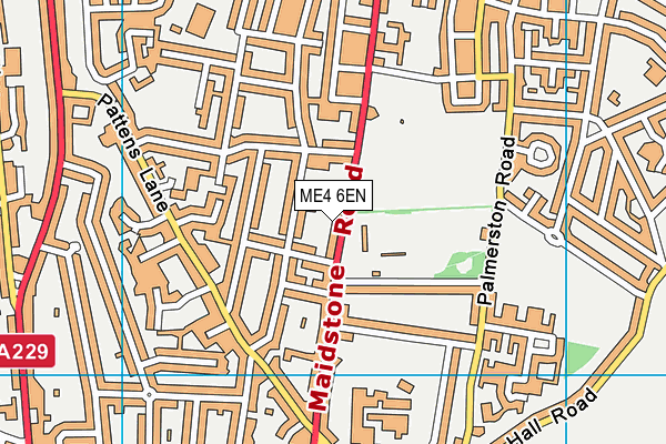 ME4 6EN map - OS VectorMap District (Ordnance Survey)
