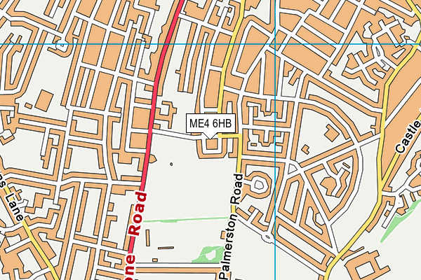 ME4 6HB map - OS VectorMap District (Ordnance Survey)