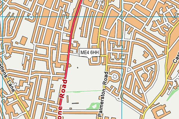 ME4 6HH map - OS VectorMap District (Ordnance Survey)