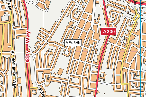 ME4 6HN map - OS VectorMap District (Ordnance Survey)