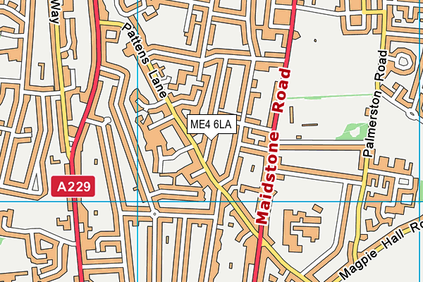 ME4 6LA map - OS VectorMap District (Ordnance Survey)