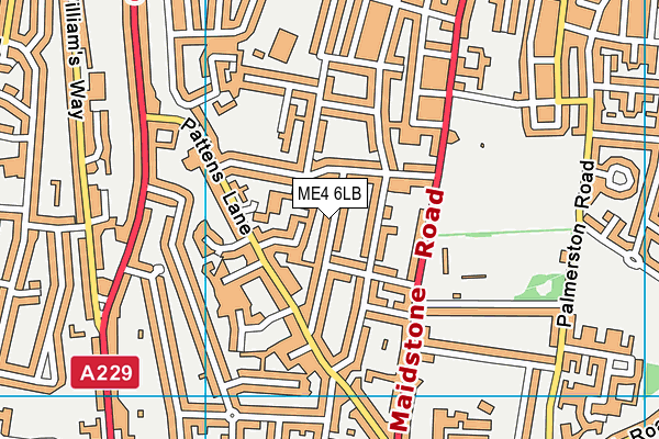 ME4 6LB map - OS VectorMap District (Ordnance Survey)