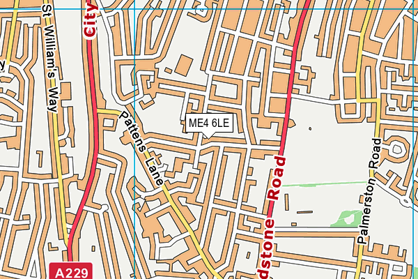 ME4 6LE map - OS VectorMap District (Ordnance Survey)