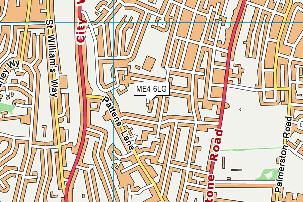 Balfour Recreation Ground map (ME4 6LG) - OS VectorMap District (Ordnance Survey)
