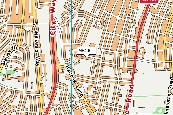 ME4 6LJ map - OS VectorMap District (Ordnance Survey)