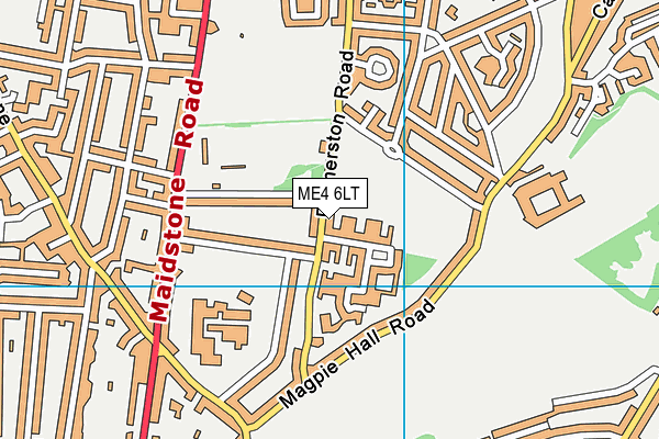 ME4 6LT map - OS VectorMap District (Ordnance Survey)